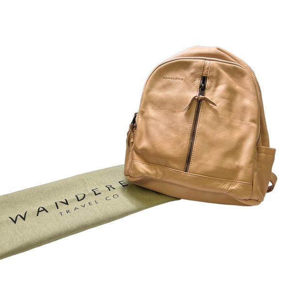 The Wanderers Travel Co Handbags - Wanderers Travel Co Noosa Leather Backpack in Blush NWT